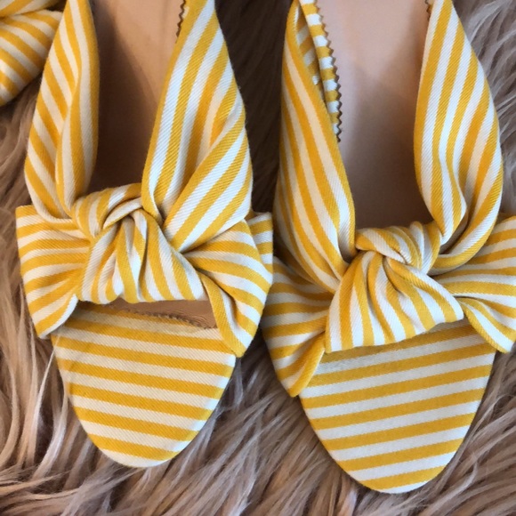 J. CREW Stripe Knotted Kitten Heel Sandals - Picture 4 of 10